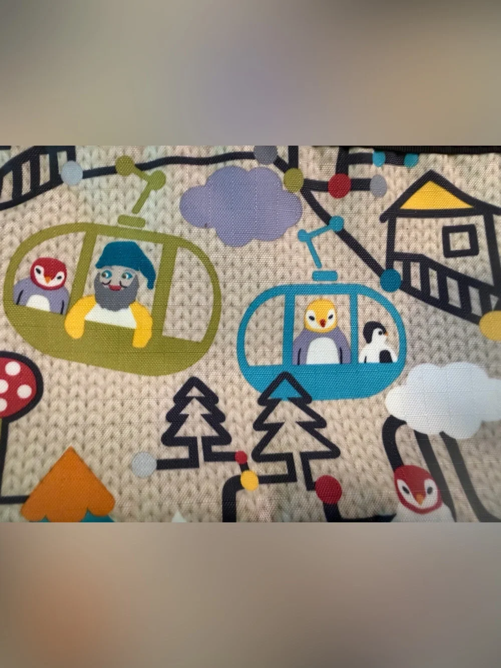 LeSportsac Multi-Color Cable Car Print Crossbody Bag